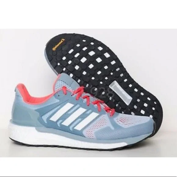 adidas gazelle silver green womens adidas Women's Supernova Solution Running Shoes - Blue main image 1